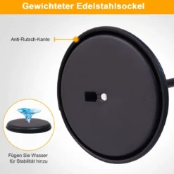2er Set Höhenverstellbarer A4 Infoständer Drehbarer Plakatständer Kundenstopper Schwarz