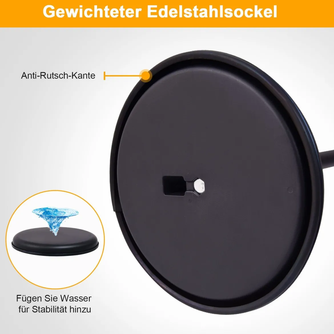 2er Set Höhenverstellbarer A4 Infoständer Drehbarer Plakatständer Kundenstopper Schwarz