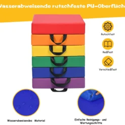 6er Set Kinder Quadratische Stuhlkissen Bodenkissen Sitzkissen
