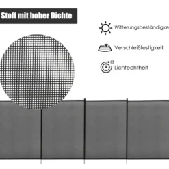 2er Set Poolzaun Kinderschutzzaun Schutzzaun Poolschutzaun Teichzaun 366 x 122 cm