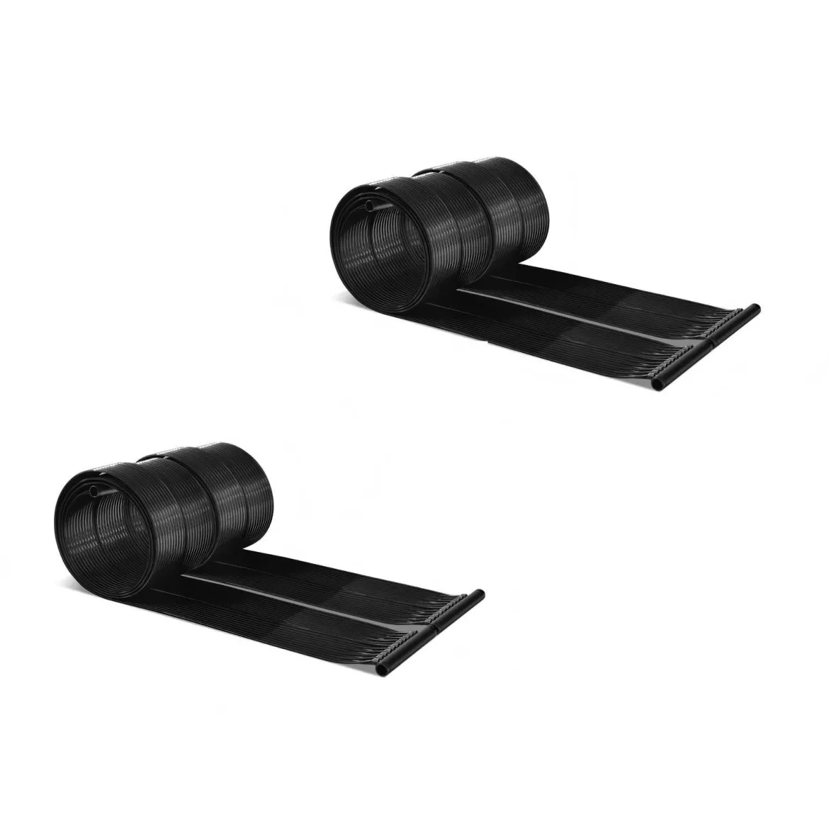 2er Set Solarkollektor Poolheizung 300 x 75 cm Solarheizung aus UV-Beständiger Kunststoff