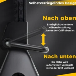 2er Set 6 Tonnen Tragkraft Wagenheber Ständer mit verstellbarer Höhe von 36 - 58,5 cm