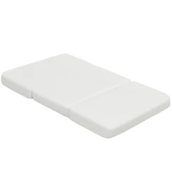 Faltbare Baby-Matratze Matratze aus Rückstellschaum Reisebettmatratze tragbar 96 x 65 x 8 cm Weiß