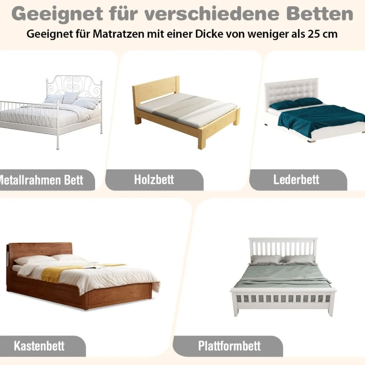 Faltbares Bettgitter Sicherheitsgitter für Kleinkinder Bettschutzgitter mit Gurt 105 x 40 x 42 cm Grau