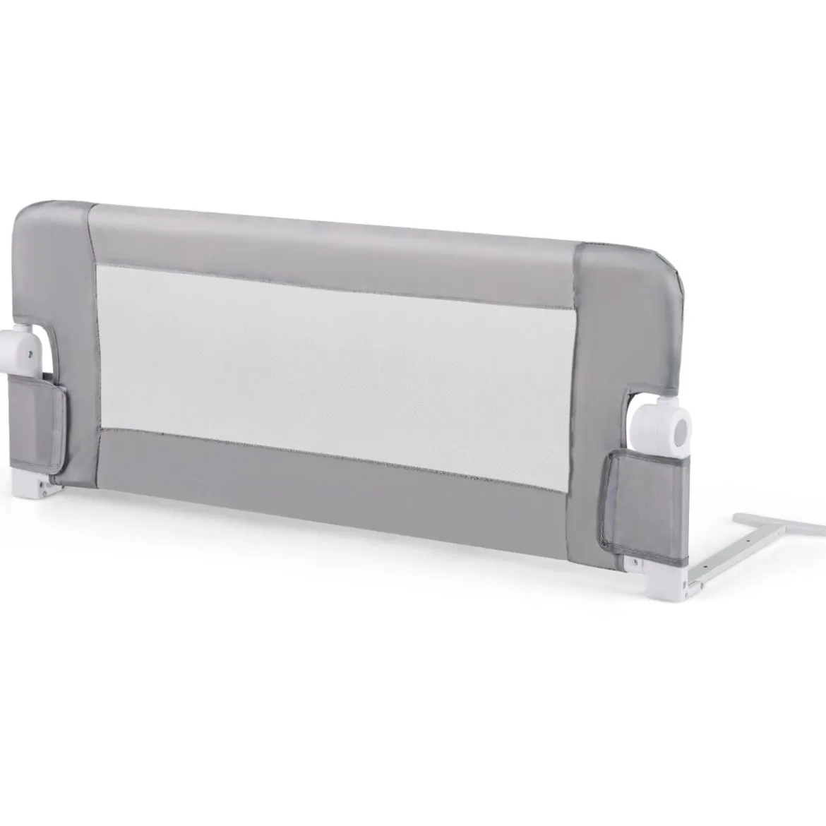 Faltbares Bettgitter Sicherheitsgitter für Kleinkinder Bettschutzgitter mit Gurt 105 x 40 x 42 cm Grau