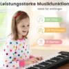 Faltbares 88-Tasten Digitalpiano Elektrisches Keyboard 137 x 16,5x 5 cm Schwarz + Weiß