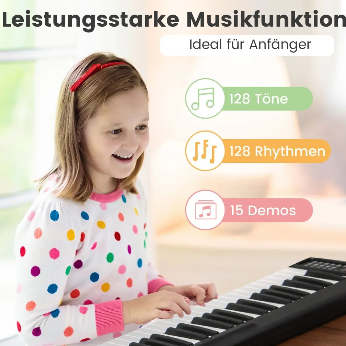 Faltbares 88-Tasten Digitalpiano Elektrisches Keyboard 137 x 16,5x 5 cm Schwarz + Weiß