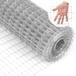Feinmaschiger Drahtgitter mit 50 x 25 mm Maschenloch Verzinkt Drahtzaun Wühlmausgitter