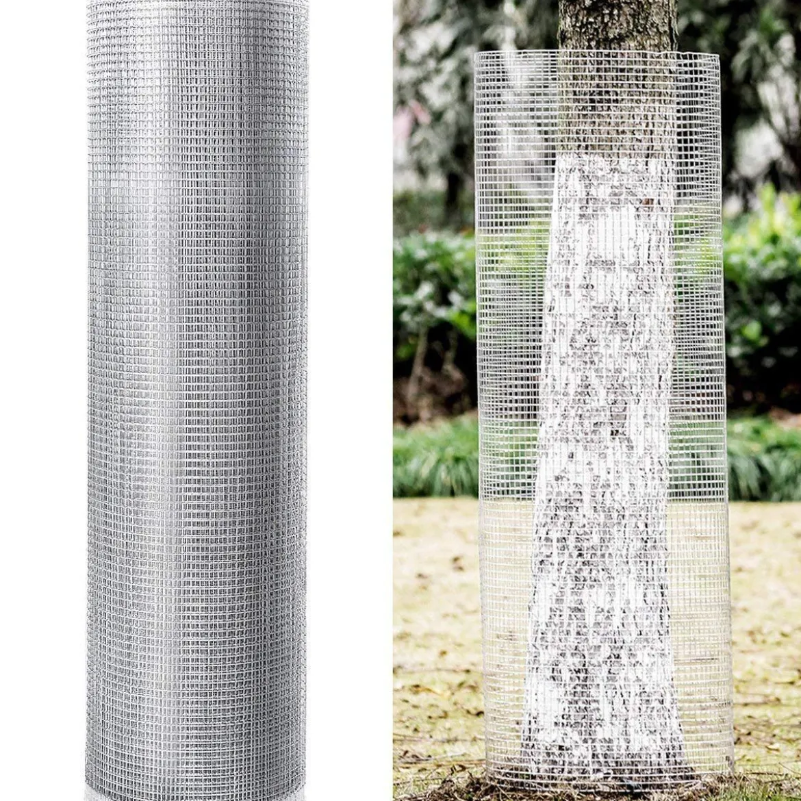 Feuerverzinktes Drahtgeflecht 19 Gauge 1,5 cm Drahtnetz Maschendraht Metallgitter Drahtgitter 91,5 x 1500 cm Silber