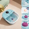 Fußbad Massagegerät Faltbar Elektrische Fußbadewanne Heizung 33,5 x 41 x 20,5 cm Blau