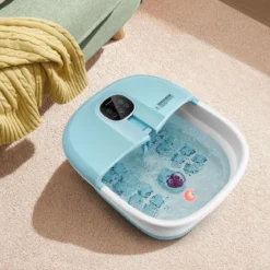 Fußbad Massagegerät Faltbar Elektrische Fußbadewanne Heizung 33,5 x 41 x 20,5 cm Blau