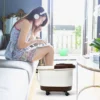 Fußbad Massagegerät mit 16 Shiatsu-Rollen 10-60min Timer / 35-48℃ / 500W Braun