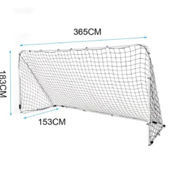 Fußballtor aus Stahl für Spiele und Training von Kindern und Teenagern ab 6 Jahren 365 x 153 x 183 cm