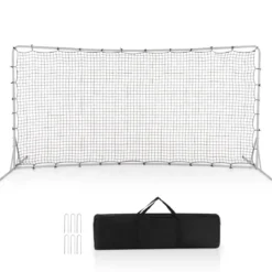 Fußballtor für Kinder 372,5 x 182,5 cm Fussballtore für Garten Fussballtor mit Tragetasche Weiß