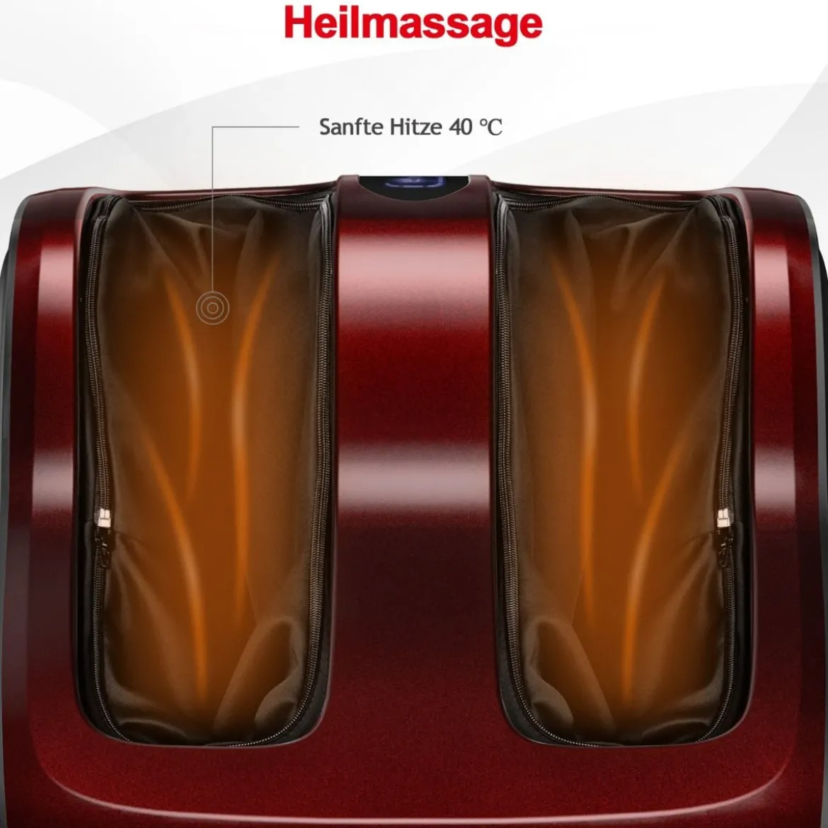 Fußmassagegerät Beinmassagegerät Fußmassage für Füße Wade 47,5 x 42,5 x 46 cm Rot