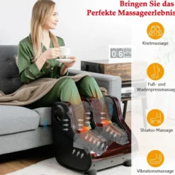 Fußmassagegerät Beinmassagegerät Fußmassage für Füße Wade 47,5 x 42,5 x 46 cm Rot