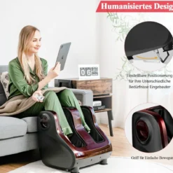 Fußmassagegerät Beinmassagegerät Fußmassage für Füße Wade 47,5 x 42,5 x 46 cm Rot
