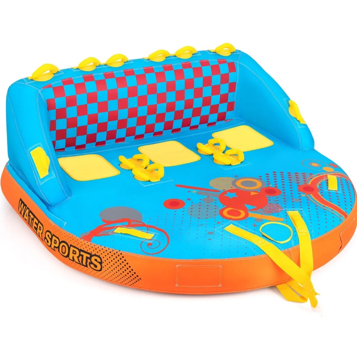 Funtube für 3 Personen Towable Tube zum Sitzen und Knien Formula Tube für Boot