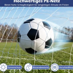 Fussballtor 367 x 124 cm Fußballtor mit Metallrahmen für Kinder ab 3 Jahren und Jugendliche