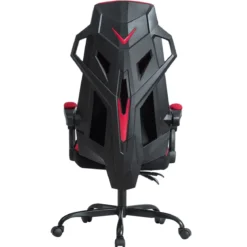 Gaming Stuhl verstellbar Bürostuhl Chefsessel höhenverstellbar Rädern Racingstuhl Rot