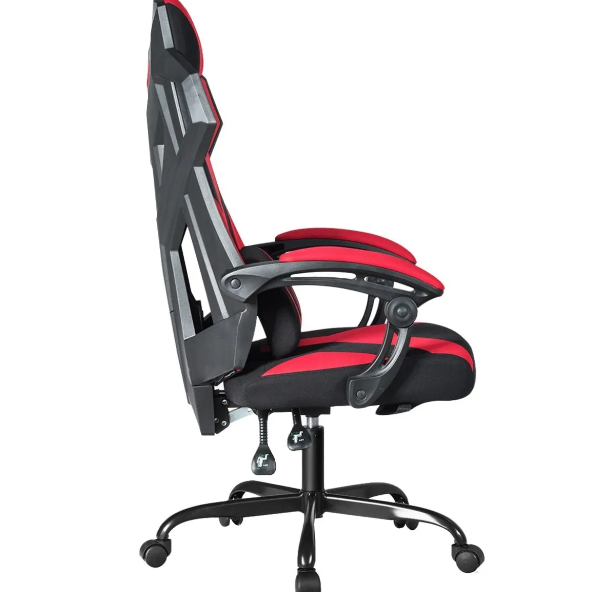 Gaming Stuhl verstellbar Bürostuhl Chefsessel höhenverstellbar Rädern Racingstuhl Rot