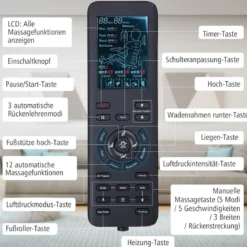 Ganzkörper Massagesessel Zero Gravity SL Track Massagestuhl mit Luftkompression & Heizung Hellbraun