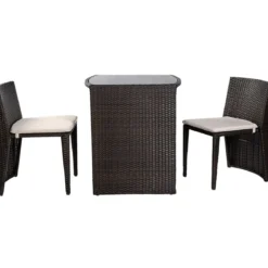 Gartenmöbel Rattan Lounge 3er Set Polyrattan Sitzgruppe Rattanmöbel Garnitur