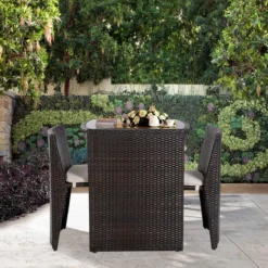 Gartenmöbel Rattan Lounge 3er Set Polyrattan Sitzgruppe Rattanmöbel Garnitur