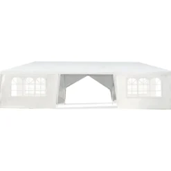 Gartenpavillon 3x9m Partyzelt Gartenzelt UV-Schutz Zelt weiß