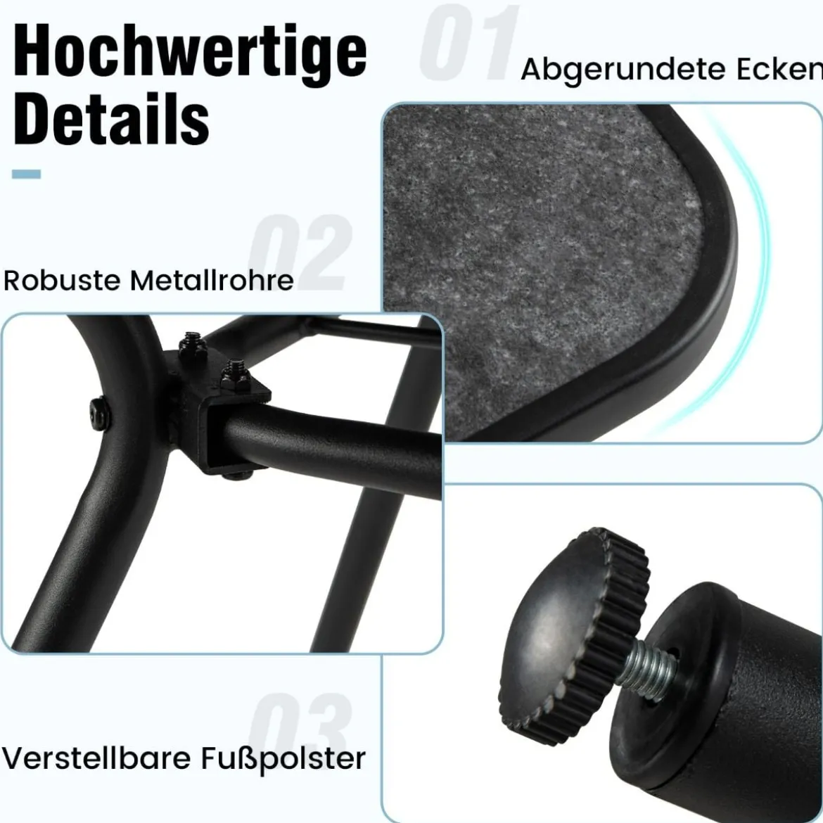 Gartentisch mit Tischplatte aus Kunstmarmor Terrassentisch mit Schirmloch 80 x 80 x 72,5 cm
