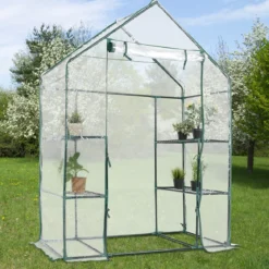 Gewächshaus Foliengewächshaus Treibhaus Pflanzenhaus Tomatenhaus 143 x 73 x 195 cm