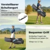 Golfbag Leichtes Golf Cart Bag mit 14 er Unterteilung Wasserabweisende Golftasche Grau