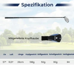 Golf Driver für Herren 460CC Golfschläger aus Aluminium für Rechtshänder mit Schlägerhaube & Graphitschaft