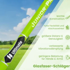 Golf Eisen 7 für Kinder mit Schlägerhaube Golf-Eisen Einzel aus Aluminium für Rechtshänder