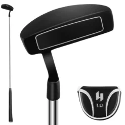 Golf Putter 89 cm Mallet-Putter aus Edelstahl mit Edelstahlkopf & Rutschfester Griff