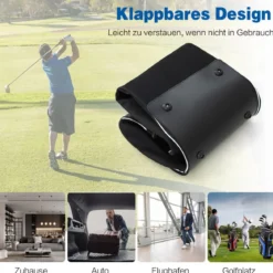 Golf Reisetasche aus Oxford-Gewebe mit Rädern & Schlüssel & Namenskartenhalter Golfbag