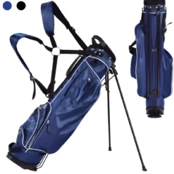 Golftasche 9 inch Golfbag Pencil Bag Profi-Reisebag Ständerbag mit Kopfteil und Tragegurt