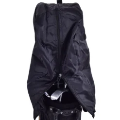 Golftasche 9 Inch Golfbag Profi-Reisebag mit Kopfteil und Tragegurt Schwarz