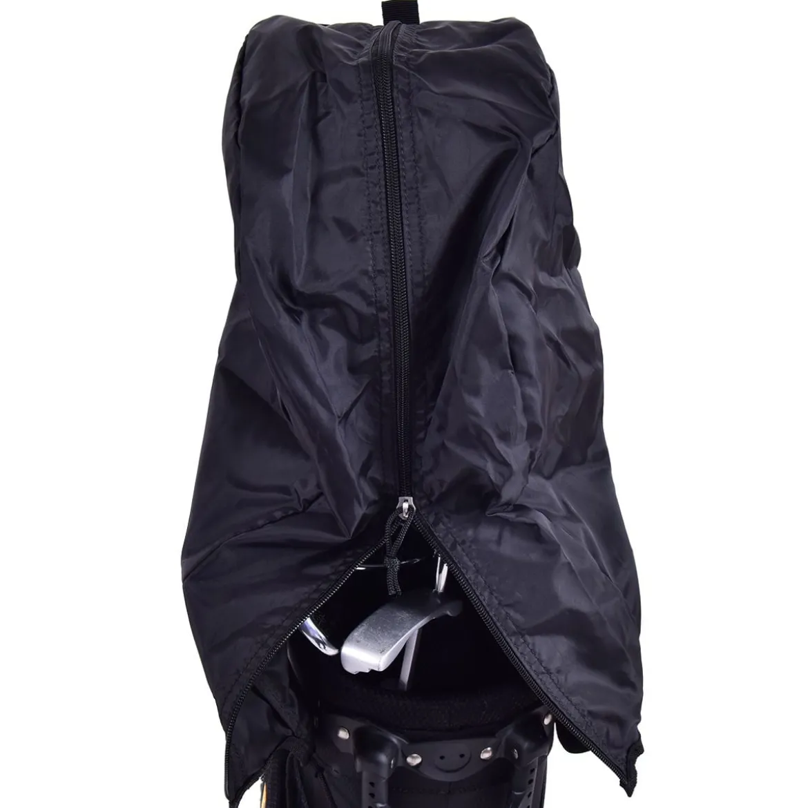 Golftasche 9 Inch Golfbag Profi-Reisebag mit Kopfteil und Tragegurt Schwarz