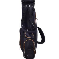 Golftasche 9 Inch Golfbag Profi-Reisebag mit Kopfteil und Tragegurt Schwarz