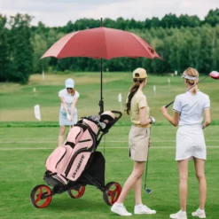 Golf Trolley 3 Rad Golftrolley Golfwagen Golf klappbar Golfcaddy Golf Push Cart aus Aluminum