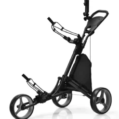 Golf Trolley 3 Rad Golftrolley Golfwagen Golf klappbar Golfcaddy Golf Push Cart aus Aluminum