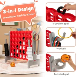 Großes 4-Gewinnt Jumbo 4-Gewinnt Set 84 x 33 x 79 cm
