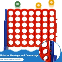 Großes 4-Gewinnt Jumbo 4-Gewinnt Set 84 x 33 x 79 cm