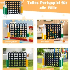 Großes 4-Gewinnt Jumbo 4-Gewinnt Set 84 x 33 x 79 cm