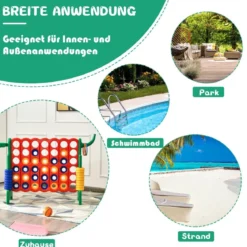 Großes 4-Gewinnt Jumbo 4-Gewinnt Set 84 x 33 x 79 cm