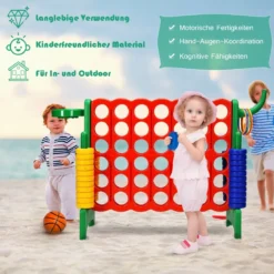 Großes 4-Gewinnt Jumbo 4-Gewinnt Set 84 x 33 x 79 cm