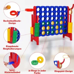 Großes 4-Gewinnt Jumbo 4-Gewinnt Set 84 x 33 x 79 cm