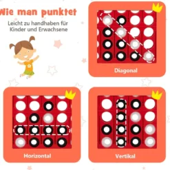 Großes 4-Gewinnt Jumbo 4-Gewinnt Set 84 x 33 x 79 cm