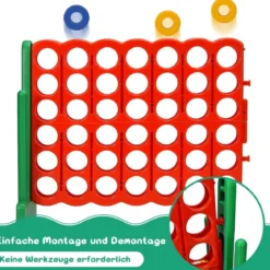 Großes 4-Gewinnt Jumbo 4-Gewinnt Set 84 x 33 x 79 cm